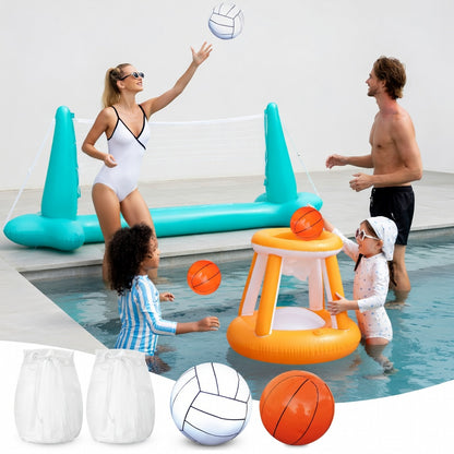 Inflatable Pool Games Set for Family Water Fun